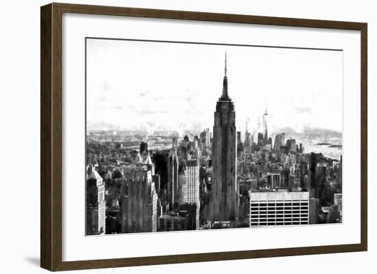 Manhattan Cityscape-Philippe Hugonnard-Framed Giclee Print