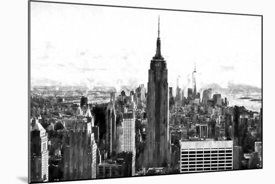 Manhattan Cityscape-Philippe Hugonnard-Mounted Giclee Print