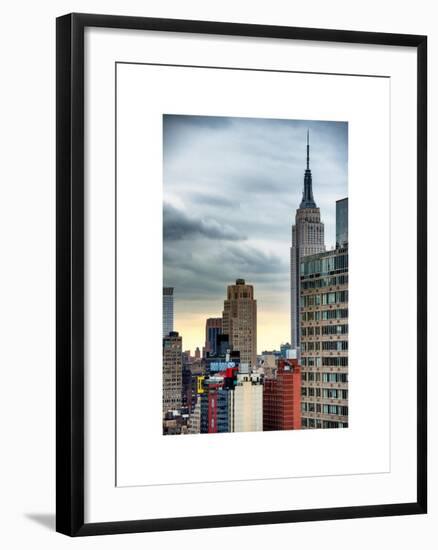 Manhattan Cityscape-Philippe Hugonnard-Framed Art Print