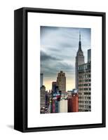 Manhattan Cityscape-Philippe Hugonnard-Framed Stretched Canvas