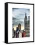 Manhattan Cityscape-Philippe Hugonnard-Framed Stretched Canvas