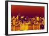 Manhattan Cityscapes - Pop Art skyline - New York City - United States-Philippe Hugonnard-Framed Photographic Print