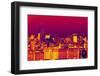 Manhattan Cityscapes - Pop Art skyline - New York - United States-Philippe Hugonnard-Framed Photographic Print