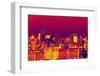 Manhattan Cityscapes - Pop Art skyline - New York - United States-Philippe Hugonnard-Framed Photographic Print