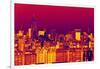 Manhattan Cityscapes - Pop Art skyline - New York - United States-Philippe Hugonnard-Framed Photographic Print