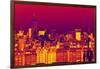 Manhattan Cityscapes - Pop Art skyline - New York - United States-Philippe Hugonnard-Framed Photographic Print