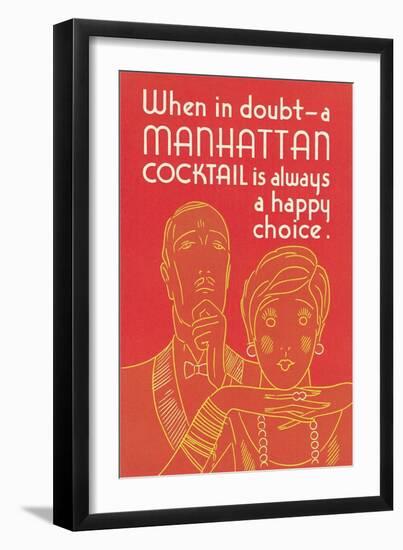 Manhattan Cocktail, Happy Choice-null-Framed Art Print