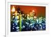 Manhattan Colors Night - In the Style of Oil Painting-Philippe Hugonnard-Framed Giclee Print