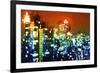 Manhattan Colors Night - In the Style of Oil Painting-Philippe Hugonnard-Framed Giclee Print