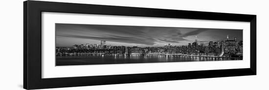 Manhattan Dusk-Richard Berenholtz-Framed Art Print