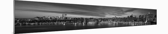 Manhattan Dusk-Richard Berenholtz-Mounted Art Print