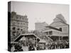 Manhattan Entrance to Brooklyn Bridge, New York-null-Stretched Canvas