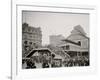 Manhattan Entrance to Brooklyn Bridge, New York-null-Framed Photo