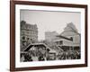 Manhattan Entrance to Brooklyn Bridge, New York-null-Framed Photo