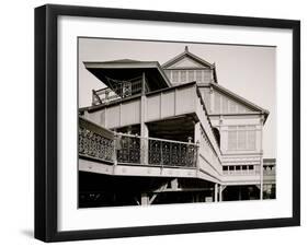 Manhattan Entrance to Brooklyn Bridge, New York-null-Framed Photo