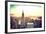 Manhattan Fiery Sunset-Philippe Hugonnard-Framed Giclee Print