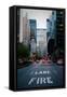 Manhattan Fire Lane-Erin Berzel-Framed Stretched Canvas