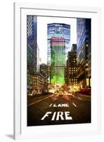 Manhattan Fire Lane-Philippe Hugonnard-Framed Art Print