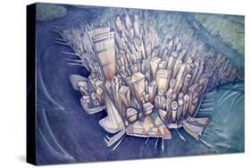 Manhattan from Above, 1994-Charlotte Johnson Wahl-Stretched Canvas