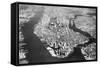 Manhattan from above on a Clear Day-null-Framed Stretched Canvas