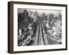 Manhattan from Brooklyn Bridge Tower-null-Framed Photographic Print