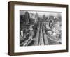 Manhattan from Brooklyn Bridge Tower-null-Framed Photographic Print