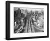 Manhattan from Brooklyn Bridge Tower-null-Framed Photographic Print