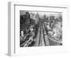 Manhattan from Brooklyn Bridge Tower-null-Framed Photographic Print