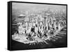 Manhattan from the Air with River Site-Philip Gendreau-Framed Stretched Canvas