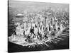 Manhattan from the Air with River Site-Philip Gendreau-Stretched Canvas