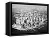 Manhattan from the Air with River Site-Philip Gendreau-Framed Stretched Canvas