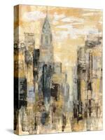 Manhattan Gray and Gold I-Silvia Vassileva-Stretched Canvas