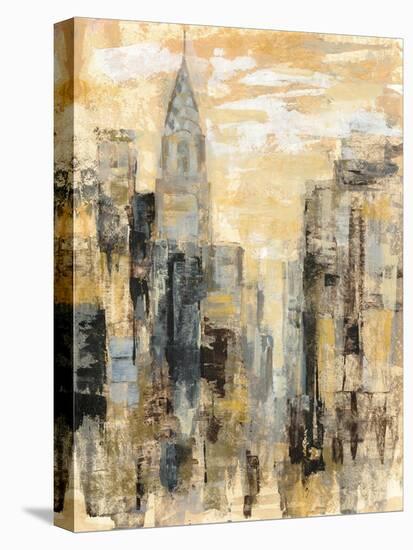 Manhattan Gray and Gold I-Silvia Vassileva-Stretched Canvas