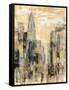 Manhattan Gray and Gold I-Silvia Vassileva-Framed Stretched Canvas