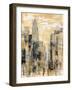 Manhattan Gray and Gold I-Silvia Vassileva-Framed Art Print