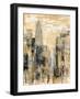 Manhattan Gray and Gold I-Silvia Vassileva-Framed Art Print