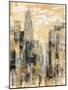 Manhattan Gray and Gold I-Silvia Vassileva-Mounted Art Print