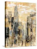 Manhattan Gray and Gold I-Silvia Vassileva-Stretched Canvas