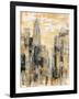 Manhattan Gray and Gold I-Silvia Vassileva-Framed Art Print