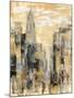 Manhattan Gray and Gold I-Silvia Vassileva-Mounted Art Print