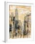 Manhattan Gray and Gold I-Silvia Vassileva-Framed Art Print