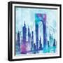 Manhattan II-Paul Brent-Framed Premium Giclee Print