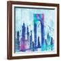 Manhattan II-Paul Brent-Framed Art Print