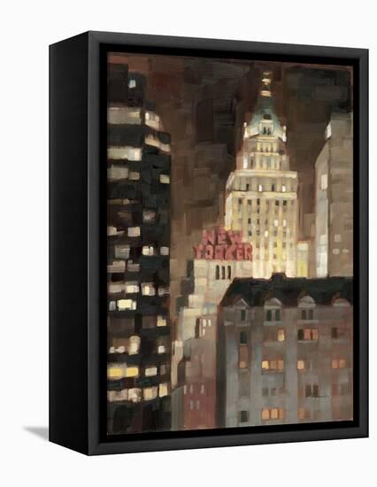 Manhattan Illuminated-Paulo Romero-Framed Stretched Canvas