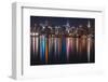 Manhattan in Rainbow Reflection-Belinda Shi-Framed Photographic Print