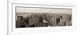 Manhattan Looking South-Richard Berenholtz-Framed Art Print