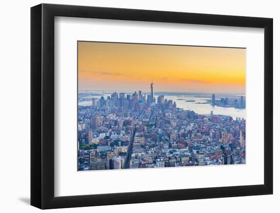 Manhattan, Lower Manhattan and Downtown, World Trade Center, Freedom Tower, New York-Alan Copson-Framed Photographic Print