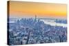 Manhattan, Lower Manhattan and Downtown, World Trade Center, Freedom Tower, New York-Alan Copson-Stretched Canvas