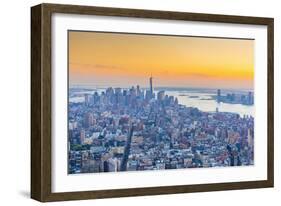 Manhattan, Lower Manhattan and Downtown, World Trade Center, Freedom Tower, New York-Alan Copson-Framed Photographic Print