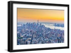 Manhattan, Lower Manhattan and Downtown, World Trade Center, Freedom Tower, New York-Alan Copson-Framed Photographic Print